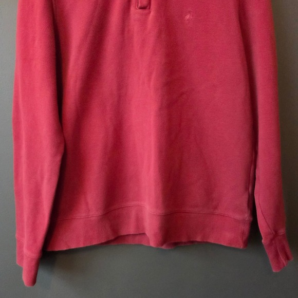 Brooks Brothers Red Fleece Men's Red Quarter Zip Sweatshirt Pullover M Classic - Picture 3 of 10